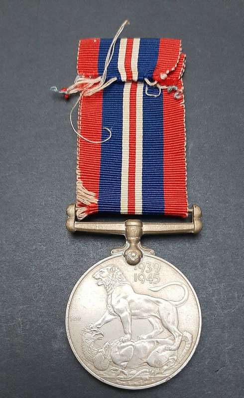 **WW2 UDF: British War Medal w/ Ribbon (SA Issue).**