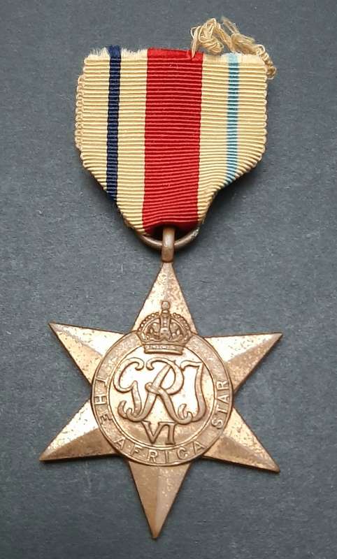 ** WW2 UDF : Africa Star Medal w/ Ribbon.**
