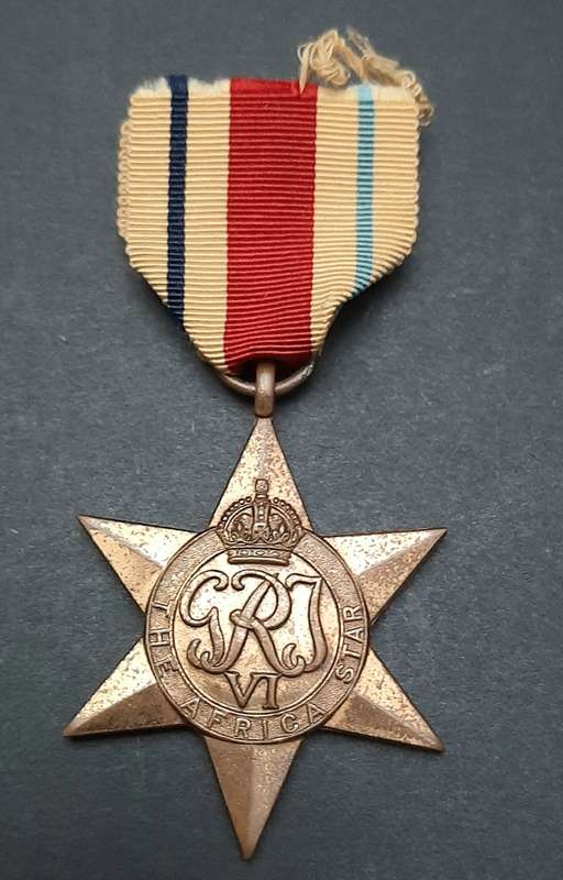 ** WW2 UDF : Africa Star Medal w/ Ribbon.**