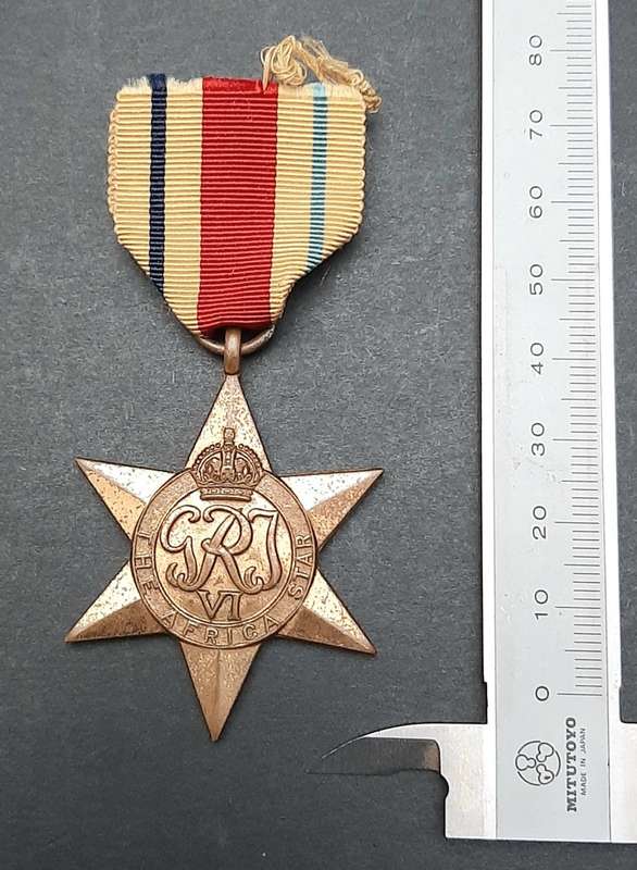 ** WW2 UDF : Africa Star Medal w/ Ribbon.**