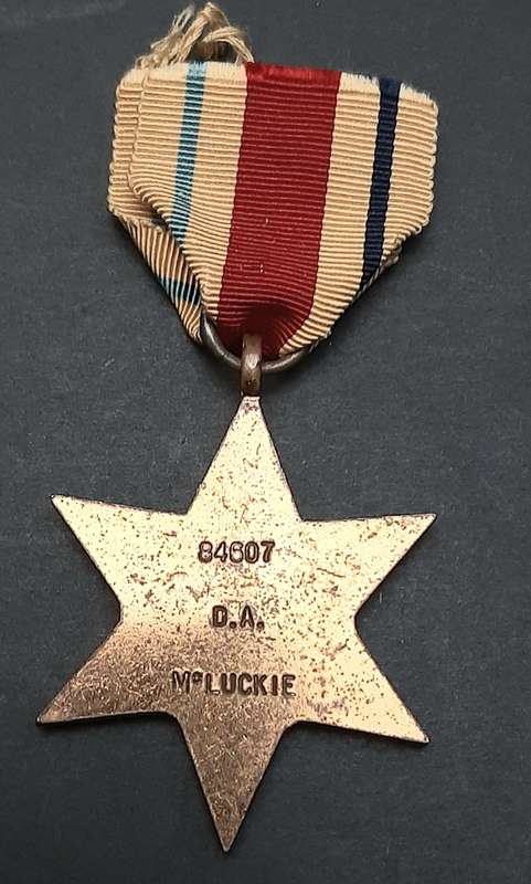 ** WW2 UDF : Africa Star Medal w/ Ribbon.**