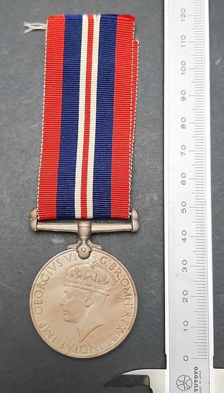 **WW2 UDF: British War Medal w/ Ribbon (SA Issue).**