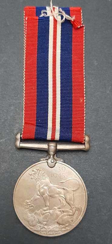 **WW2 UDF: British War Medal w/ Ribbon (SA Issue).**