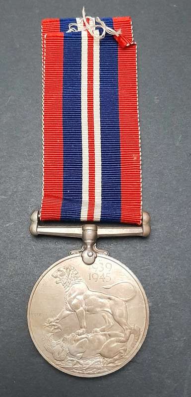**WW2 UDF: British War Medal w/ Ribbon (SA Issue).**