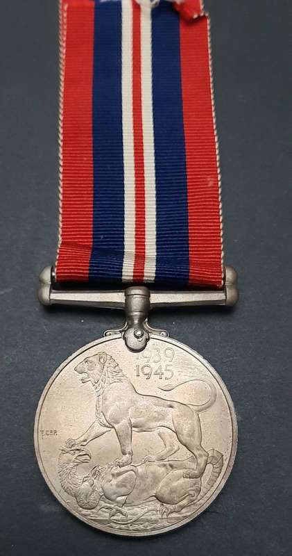 **WW2 UDF: British War Medal w/ Ribbon (SA Issue).**
