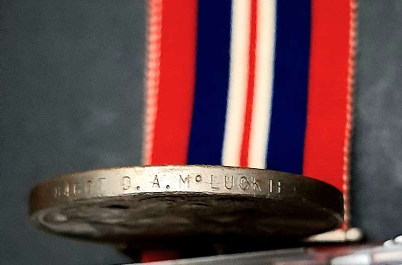 **WW2 UDF: British War Medal w/ Ribbon (SA Issue).**