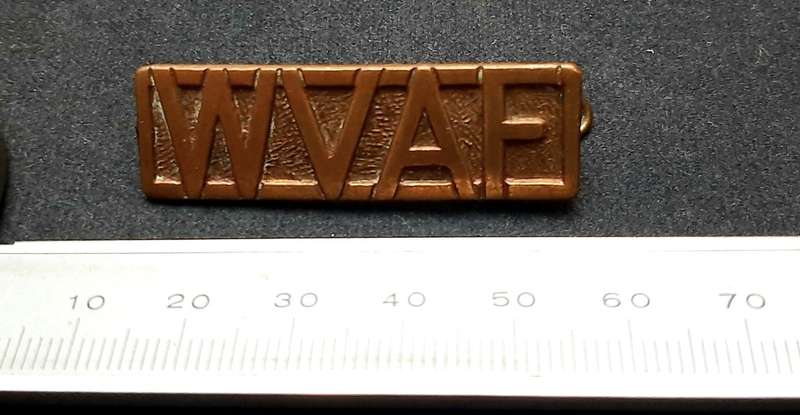 **RARE: WW2 Southern Rhodesia Women`s Volunteer Auxiliary Force Shoulder Title w/ Pin**