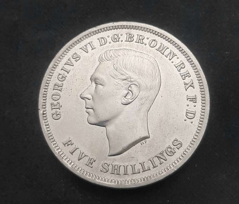 ** Great Britain : 1951 Festival of St. George Commemorative 5 Shilling Coin (VF+).**