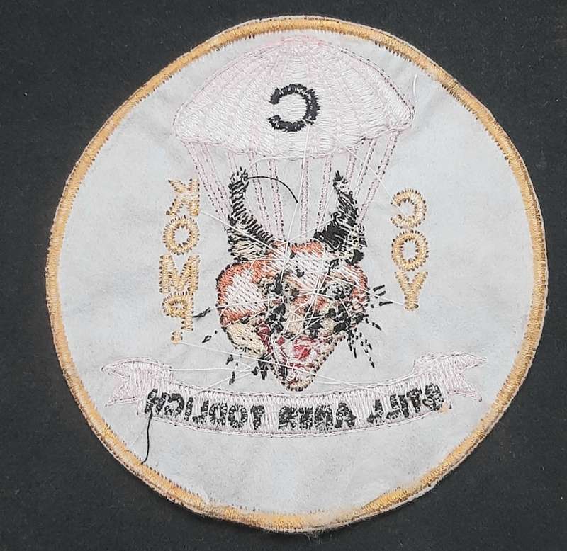 **Border War : 1980s SADF 1 Parachute/ 44 Para Brig. 'C Coy' Tracksuit Badge(9cmx 9cm).**