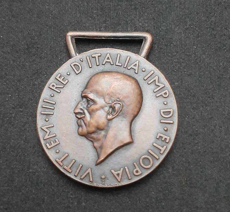 **WW2 : 1936 Italian 'Africa Orientale ' Ethiopian Campaign Medal N/R.**