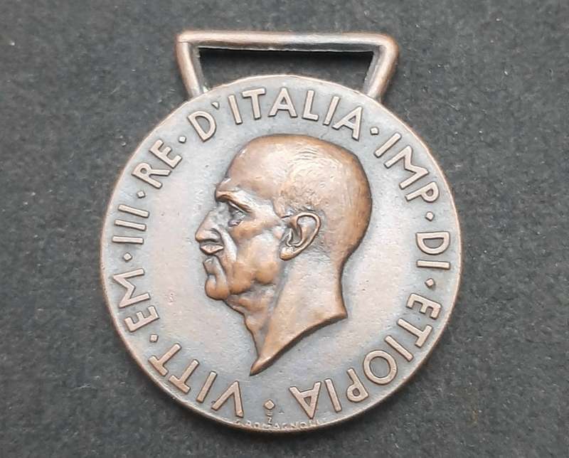 **WW2 : 1936 Italian 'Africa Orientale ' Ethiopian Campaign Medal N/R.**