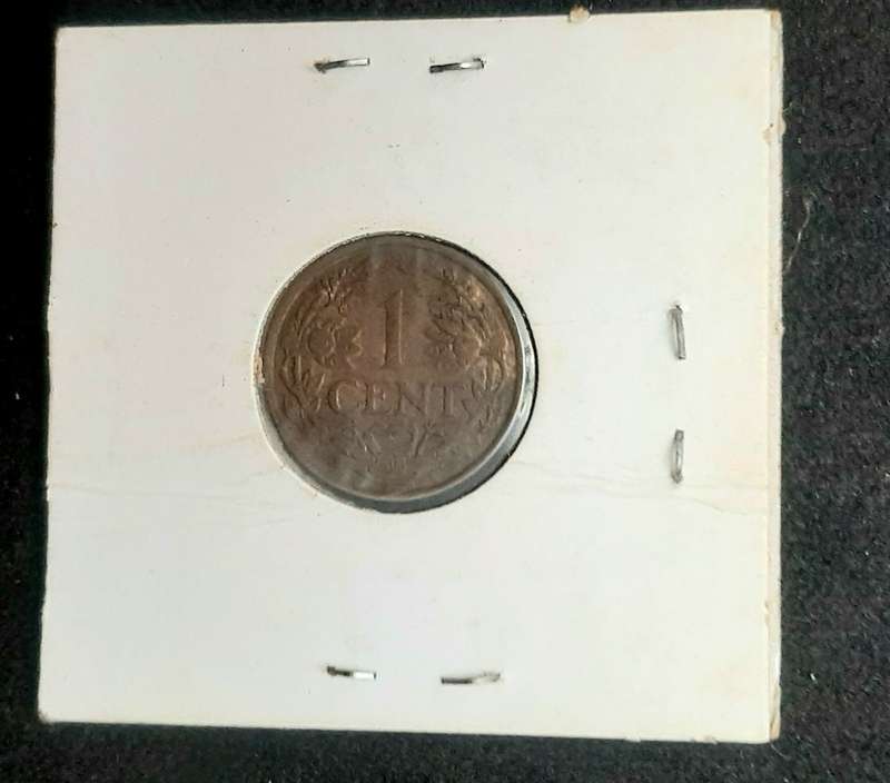 Rare 1941 German-occupied Netherlands 1 cent coin (XF+)