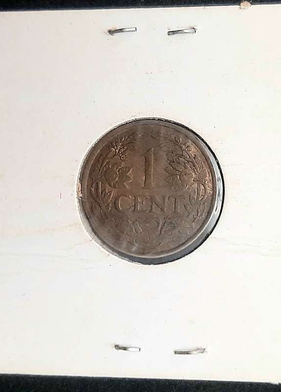 Rare 1941 German-occupied Netherlands 1 cent coin (XF+)