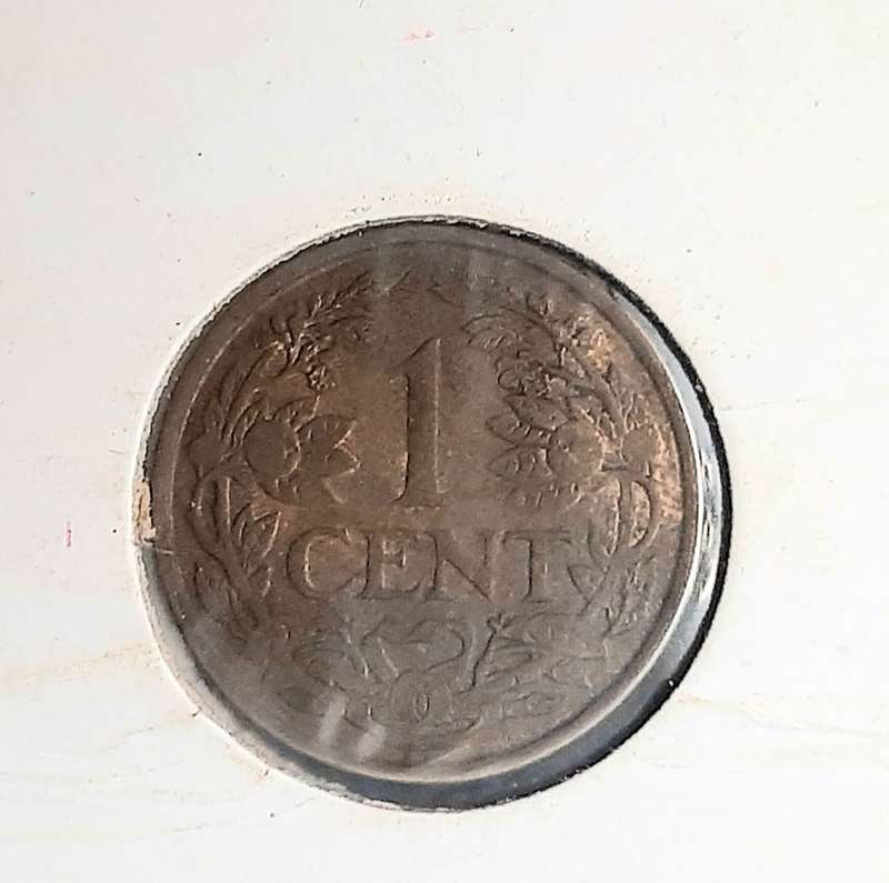 Rare 1941 German-occupied Netherlands 1 cent coin (XF+)