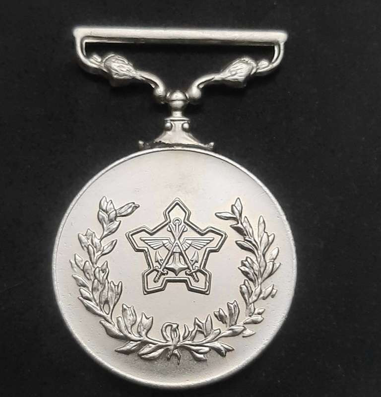 **Border War : 1980s SADF Type I General Service Medal N/ R(Rim Numbered).**