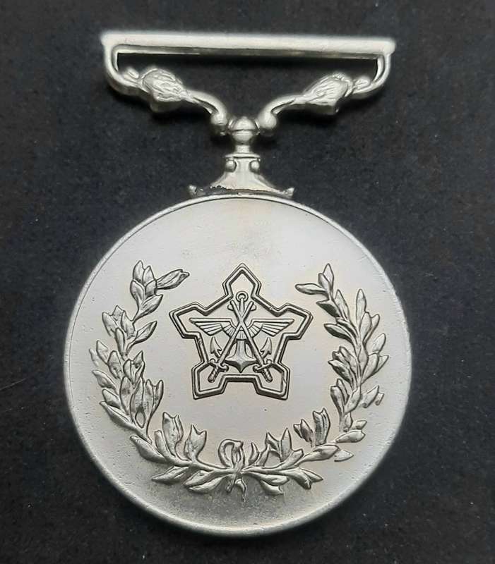 **Border War : 1980s SADF Type I General Service Medal N/ R(Rim Numbered).**