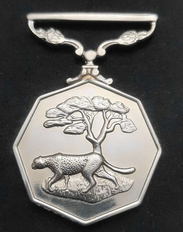 **Border War : 1980s SADF Type I Southern Africa Medal (Rim Numbered).**