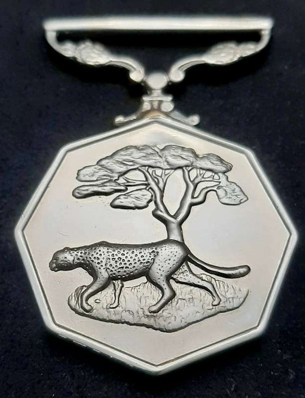 **Border War : 1980s SADF Type I Southern Africa Medal (Rim Numbered).**