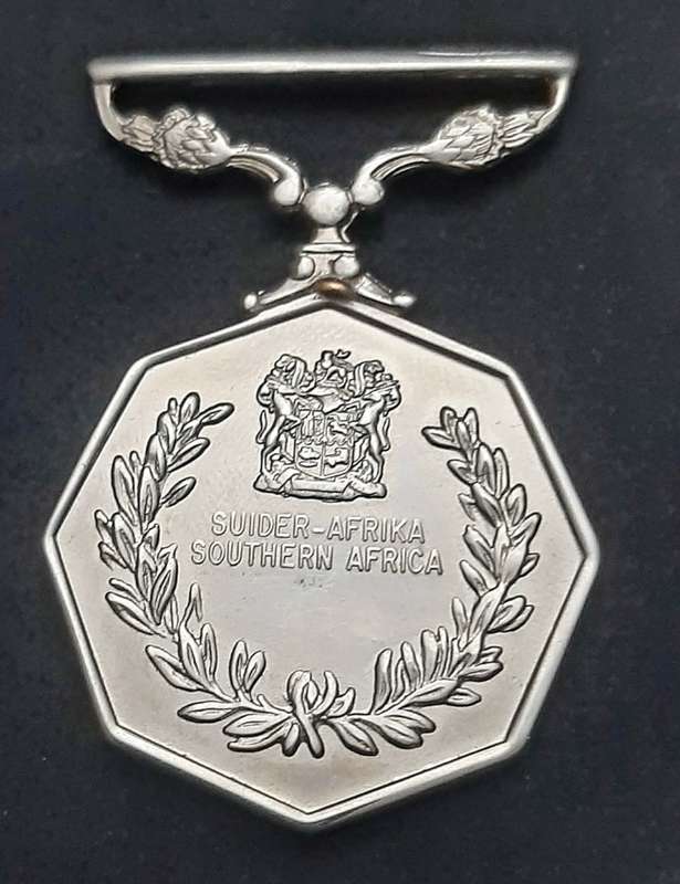 **Border War : 1980s SADF Type I Southern Africa Medal (Rim Numbered).**