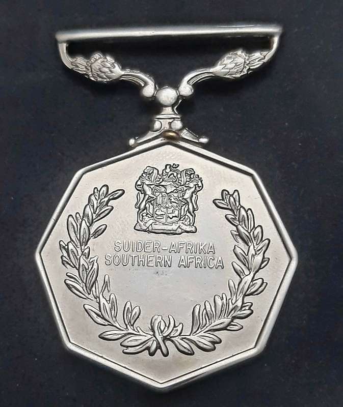 **Border War : 1980s SADF Type I Southern Africa Medal (Rim Numbered).**