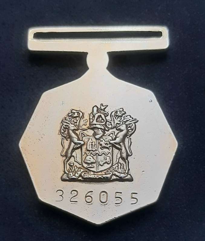 **Border War : 1980s SADF Pro Patria Medal N/R (Numbered).**