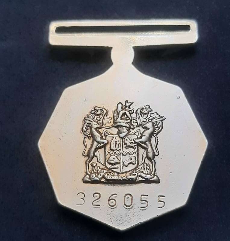 **Border War : 1980s SADF Pro Patria Medal N/R (Numbered).**