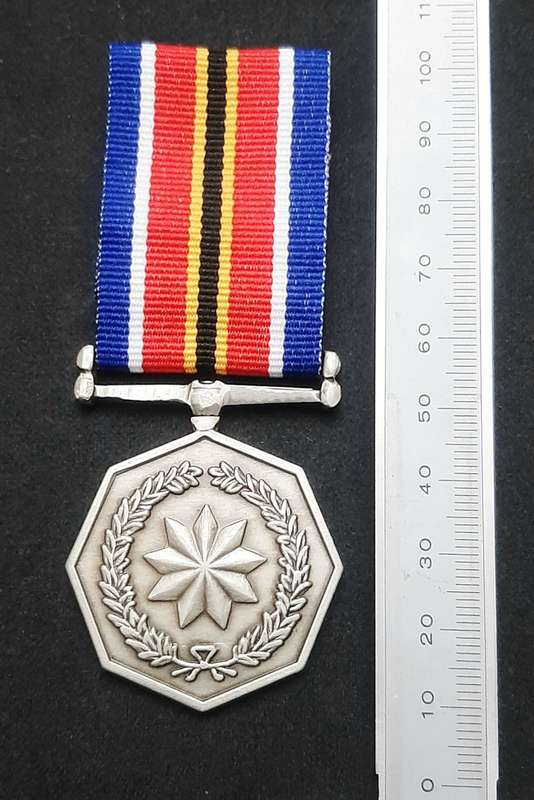 ** 2004 SANDF : General Service Medal w/ Ribbon (Numbered) .**
