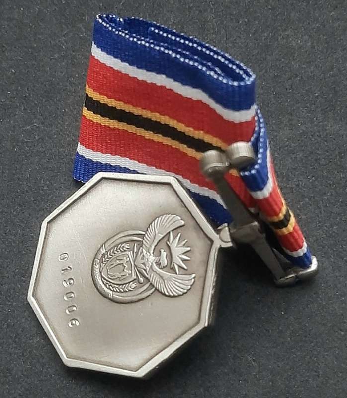 ** 2004 SANDF : General Service Medal w/ Ribbon (Numbered) .**