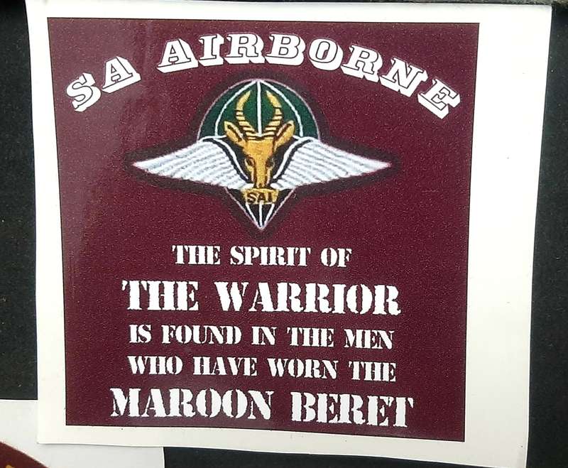 **Border War : SADF 1 Parachute Battalion Commemorative Decals (x3 )**.**