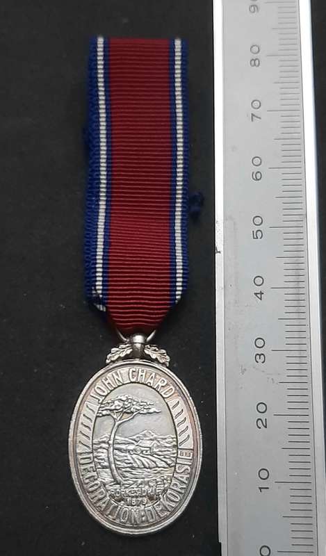 **Pre-1961 SADF : .925 Silver Miniature John Chard Decoration w/ Ribbon. **