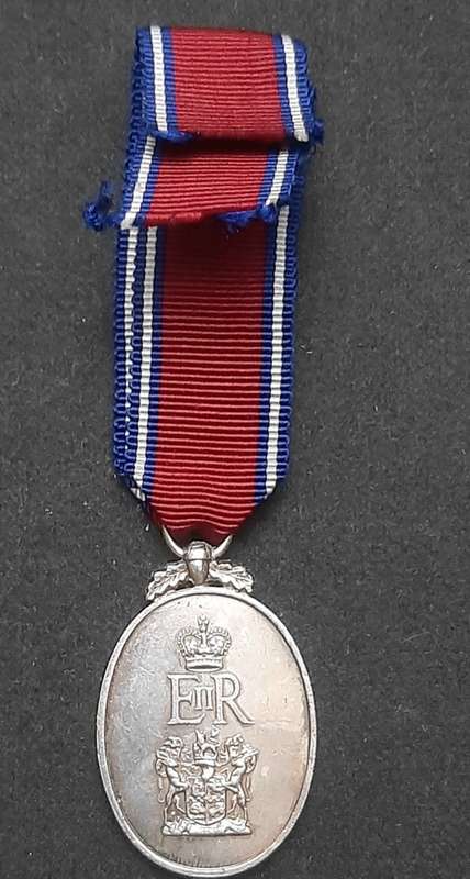 **Pre-1961 SADF : .925 Silver Miniature John Chard Decoration w/ Ribbon. **