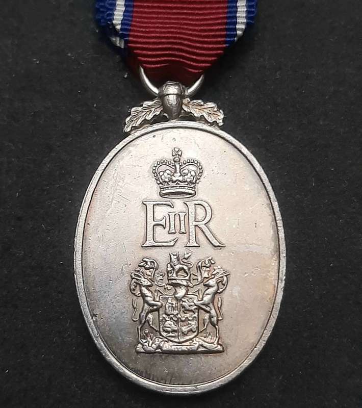 **Pre-1961 SADF : .925 Silver Miniature John Chard Decoration w/ Ribbon. **