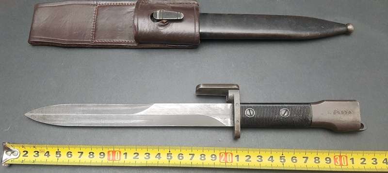 **Border War: 1960s FN FAL Type A Bayonet w/ Scabbard & Frog (Union Marked).**