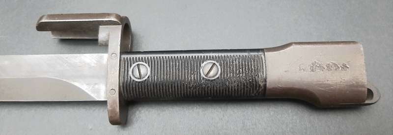 **Border War: 1960s FN FAL Type A Bayonet w/ Scabbard & Frog (Union Marked).**