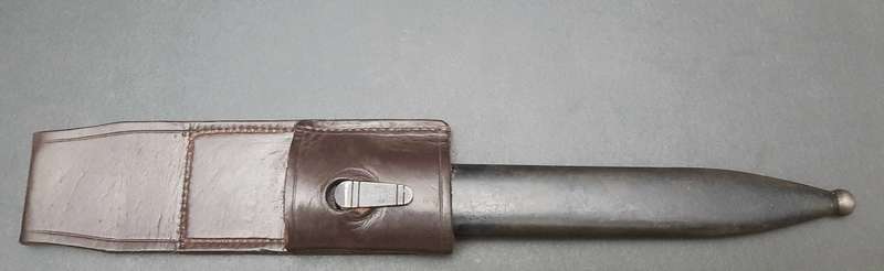 **Border War: 1960s FN FAL Type A Bayonet w/ Scabbard & Frog (Union Marked).**