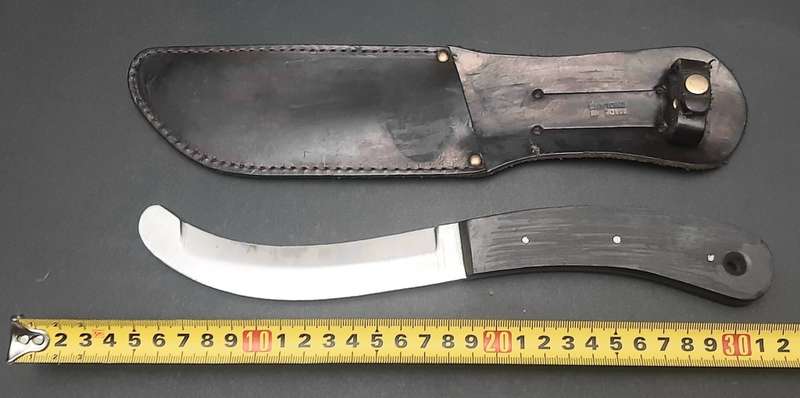 Rare 1960s British Army Parachute 'Hopkinson' Release Knife with Scabbard 25cm