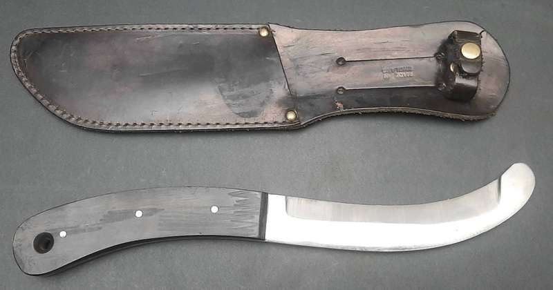 Rare 1960s British Army Parachute 'Hopkinson' Release Knife with Scabbard 25cm