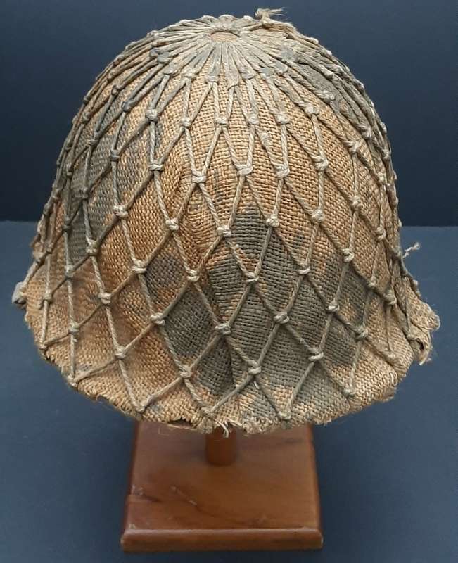 **Border War : 1960s SADF Steel Helmet w/  Camouflage Cover & Net .**