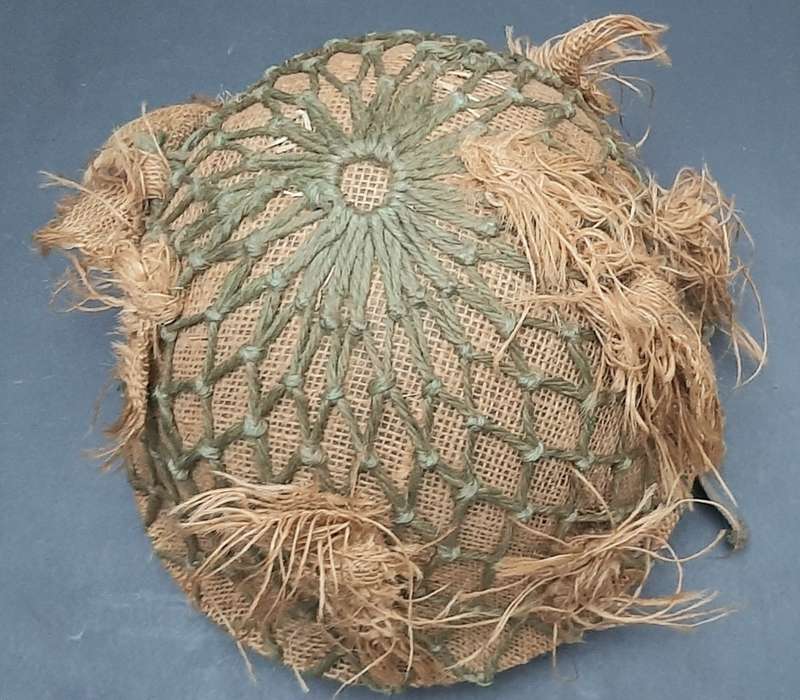 **Border War : 1980s SADF Steel Helmet w/ Camouflage Cover & Foliated Net.**