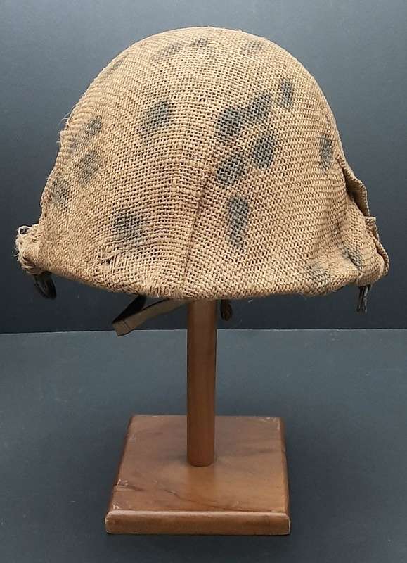 **Border War : 1960s SADF  Steel Helmet w/ Painted Camouflage Cover **