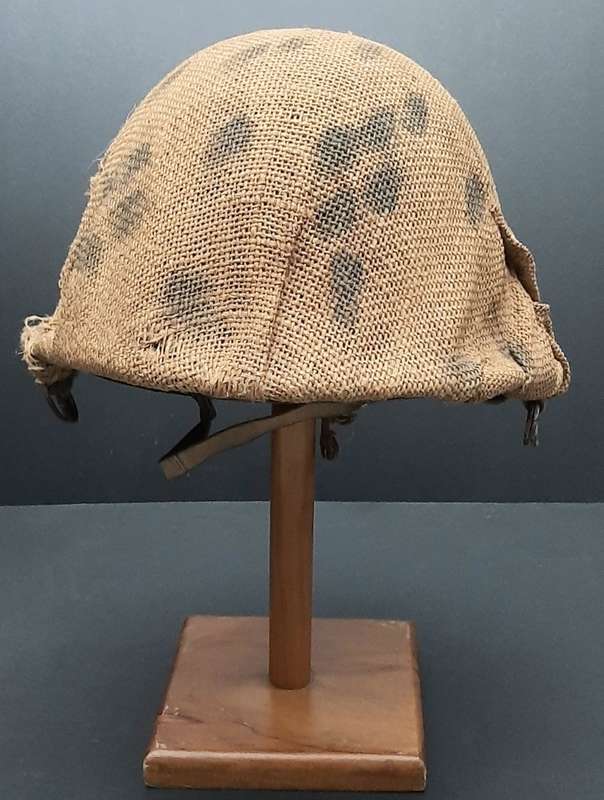 **Border War : 1960s SADF  Steel Helmet w/ Painted Camouflage Cover **