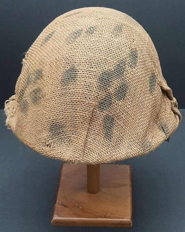 **Border War : 1960s SADF  Steel Helmet w/ Painted Camouflage Cover **