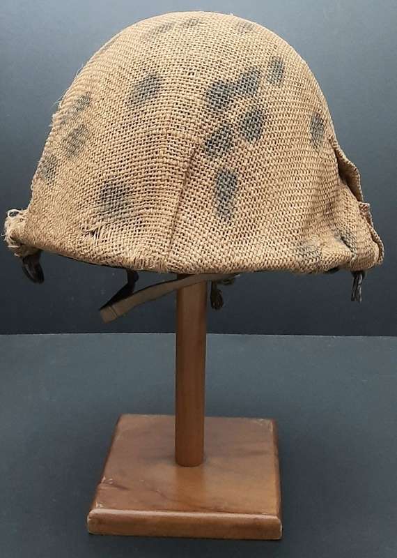 **Border War : 1960s SADF  Steel Helmet w/ Painted Camouflage Cover **