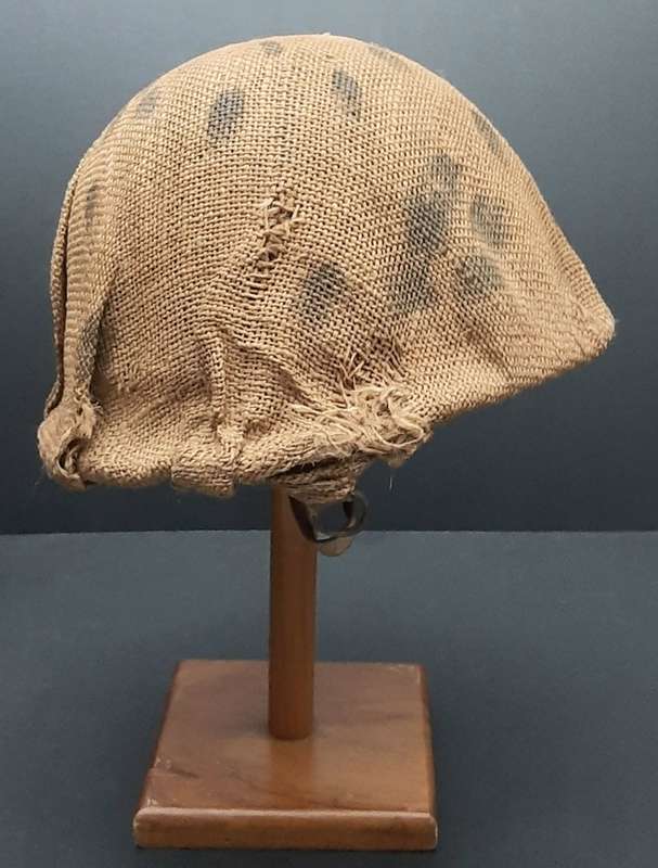 **Border War : 1960s SADF  Steel Helmet w/ Painted Camouflage Cover **