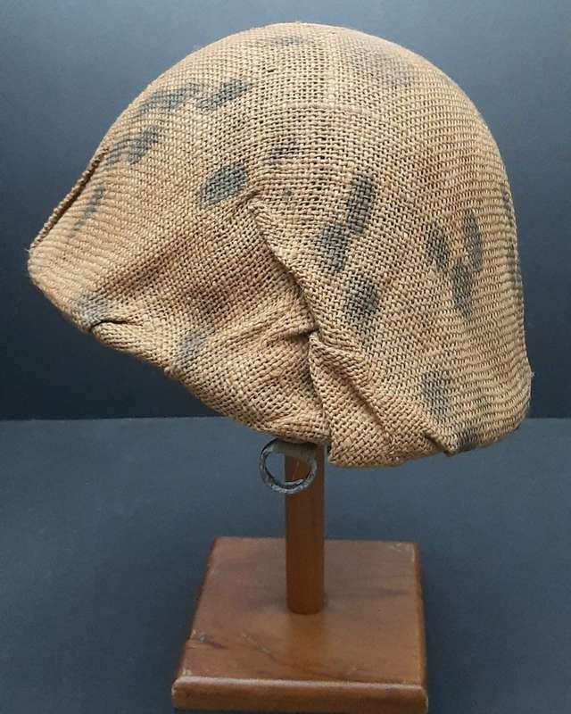 **Border War : 1960s SADF  Steel Helmet w/ Painted Camouflage Cover **