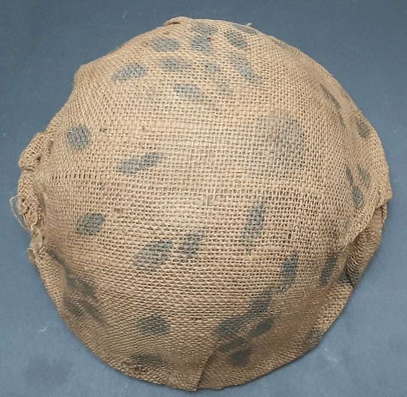 **Border War : 1960s SADF  Steel Helmet w/ Painted Camouflage Cover **