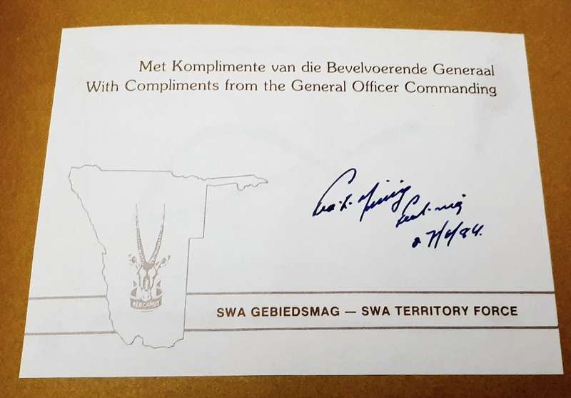 **RARE: Signed ' Images of War'  Hardcover Book ( SWATF O/C  General Georg Meiring).**