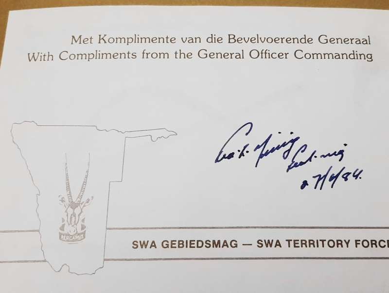 **RARE: Signed ' Images of War'  Hardcover Book ( SWATF O/C  General Georg Meiring).**