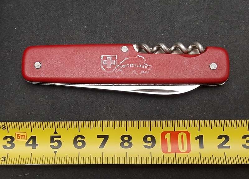 ** 1990s Switzerland Commemorative Pocket Knife w/ Sheath (Hapo, Austria)**
