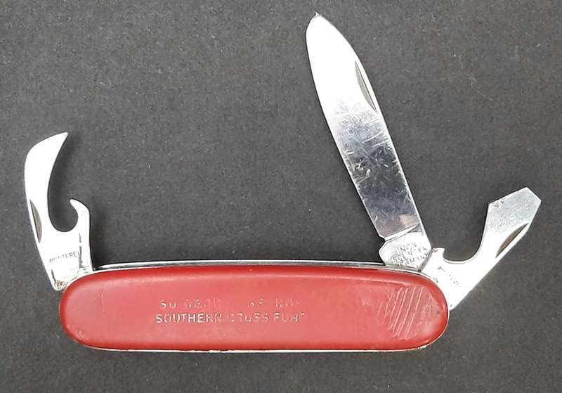 **Border War : 1980s SADF Southern Cross Fund Pocket Knife ( Solingen).**.**
